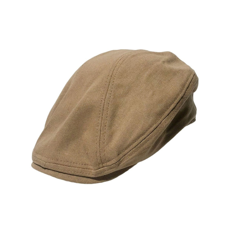 Berretto in lino retrò con berretto in avanti Berretto primaverile ed estivo, Black, White, Beige, Red Brown, Dark Khaki, Light Khaki