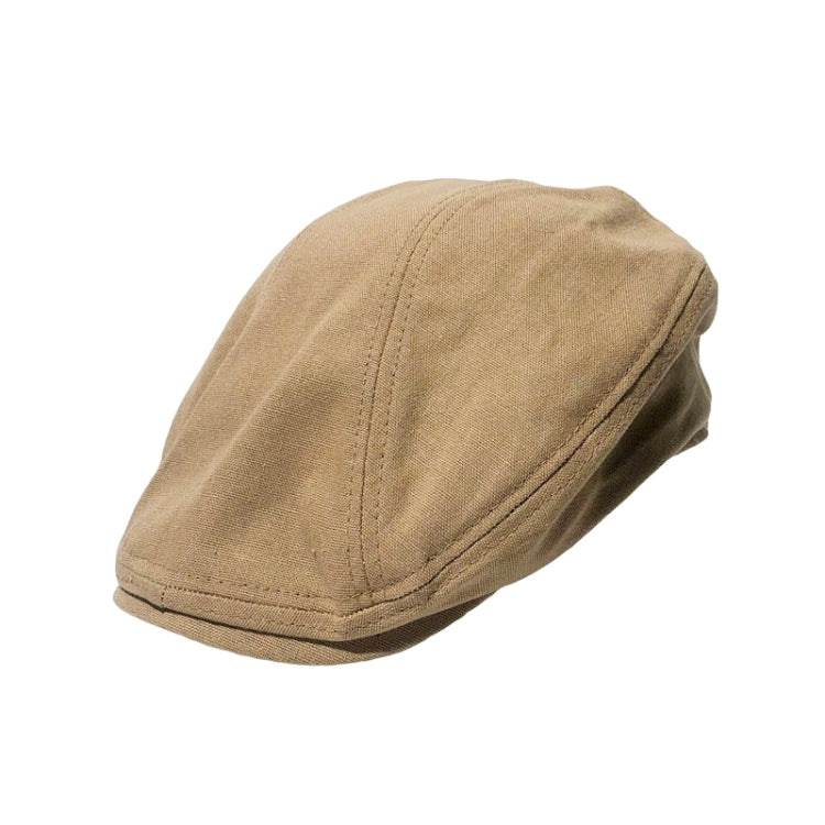 Berretto in lino retrò con berretto in avanti Berretto primaverile ed estivo, Black, White, Beige, Red Brown, Dark Khaki, Light Khaki