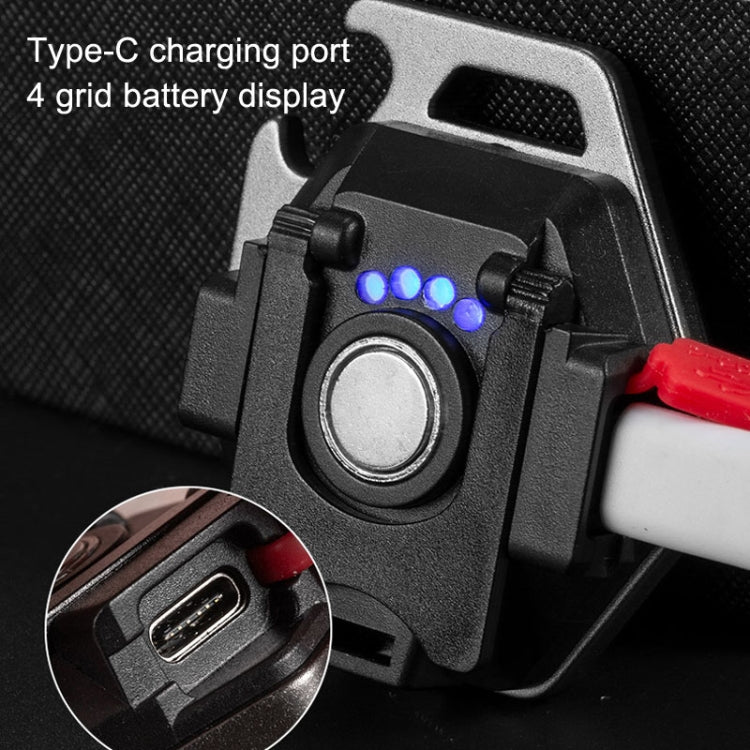 E-SMARTER W5131 Mini portachiavi torcia portatile a luce forte, specifica:, Black, Tarnish, Black+Tripod, Tarnish+Tripod