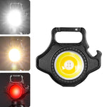 E-SMARTER W5133 Mini portachiavi a luce forte torcia portatile, specifica:, Black, Black+Tripod