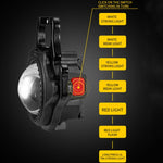 E-SMARTER W5133 Mini portachiavi a luce forte torcia portatile, specifica:, Black, Black+Tripod