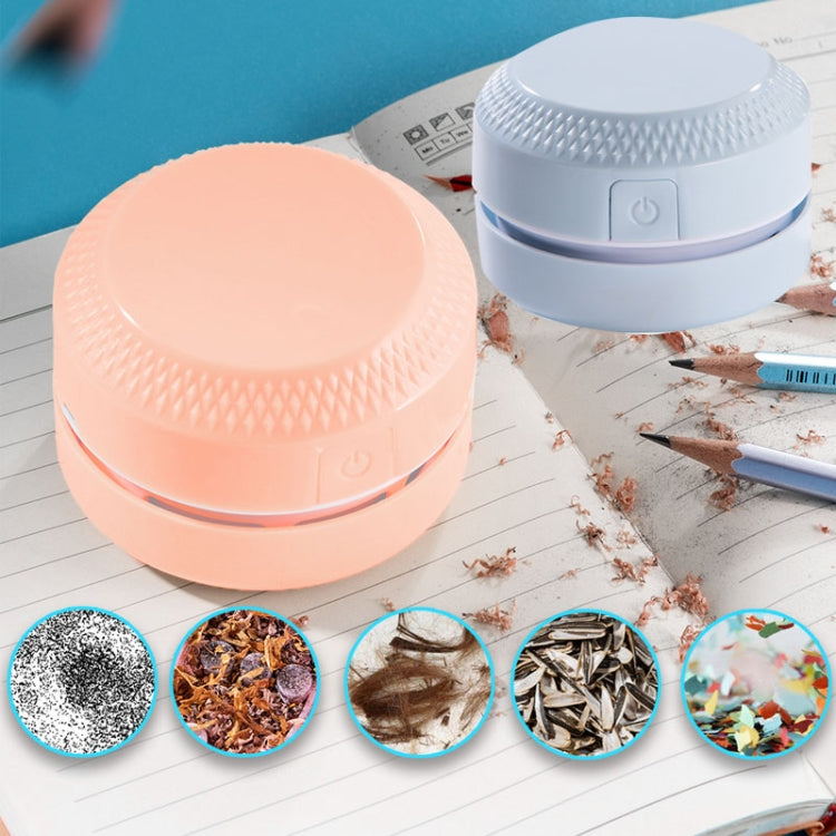 2PCS Desktop Mini Aspirapolvere Coriandoli di gomma Pulitore per tastiera, Pink, Blue