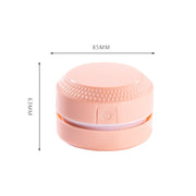 2PCS Desktop Mini Aspirapolvere Coriandoli di gomma Pulitore per tastiera, Pink, Blue