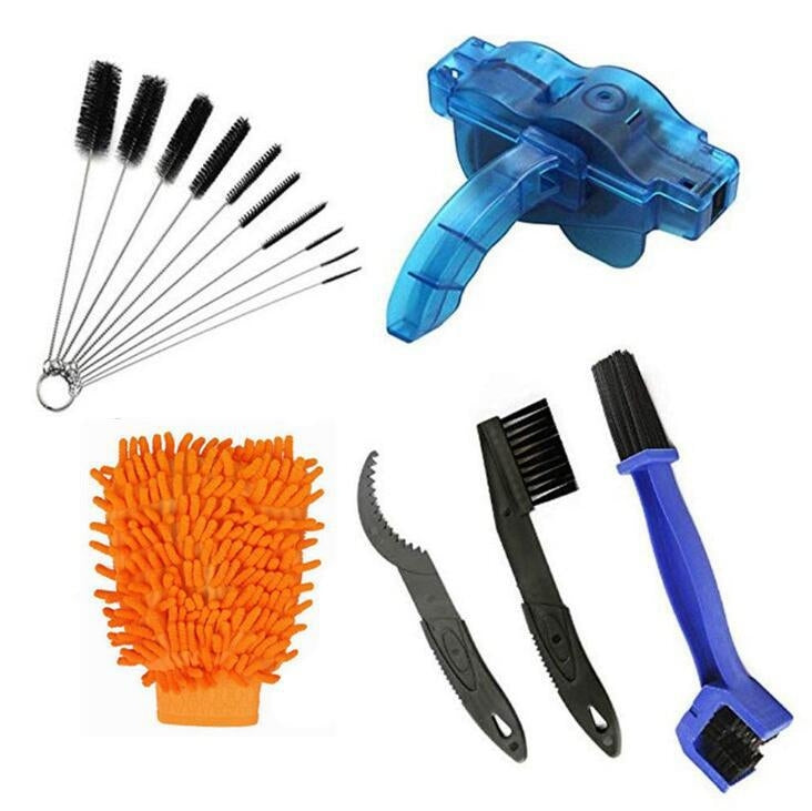 Strumento di manutenzione del kit di pulizia della rondella della catena della bici, specifica:, 4 In 1 Brush, 4 In 1 Chain Washer, 6 In 1 Brush, 6 In 1  Chain Washer, 7 In 1, 8 In 1, 3 In 1, 9 In 1, 10 In 1