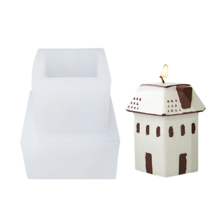 Stampo in silicone per gesso aromaterapico per candele natalizie fai-da-te, forma:, Santa, Simple Christmas Tree, Triangular Christmas Tree, Christmas Gift, Single Stereo, Snow House 3, Single Christmas Cylinder, Origami Christmas Tree                 ...
