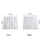 Puntelli per foto di sfondo per riprese 3D stereo in materiale PVC, 50 x 50 cm, D081 Waves White, D094 European -style White, D095 Square Brick White, D105 Ripple White, D133 Cook White, D137 Simple White