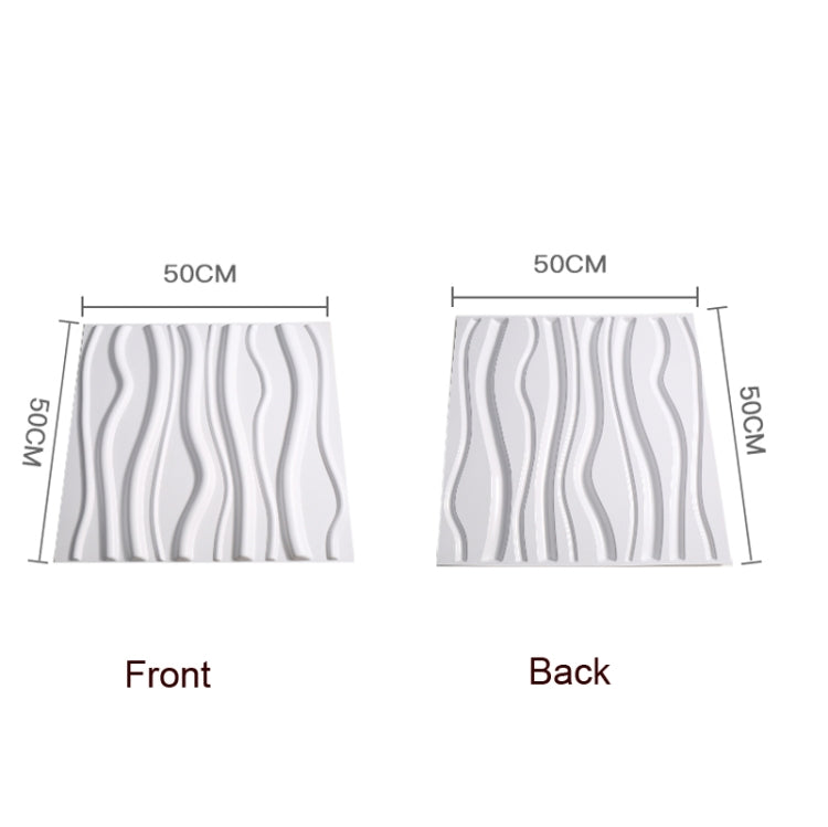 Puntelli per foto di sfondo per riprese 3D stereo in materiale PVC, 50 x 50 cm, D081 Waves White, D094 European -style White, D095 Square Brick White, D105 Ripple White, D133 Cook White, D137 Simple White
