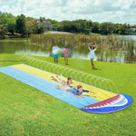 Giochi d'acqua all'aperto del parco del prato inglese dello scivolo dello squalo dello spruzzo d'acqua del PVC, With Surfboard, Without Surfboard