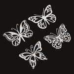 Fustella per goffratura in metallo a quattro farfalle Fustella in acciaio al carbonio fai-da-te, Butterfly Shape