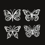Fustella per goffratura in metallo a quattro farfalle Fustella in acciaio al carbonio fai-da-te, Butterfly Shape