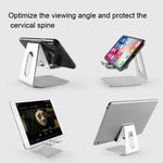 Staffa regolabile in metallo per tablet e smartphone