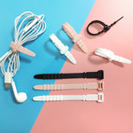 Set 20 avvolgitori cavi in silicone colorati