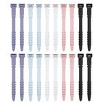 Set 20 avvolgitori cavi in silicone colorati