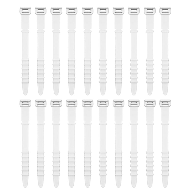 Set 20 avvolgitori cavi in silicone colorati