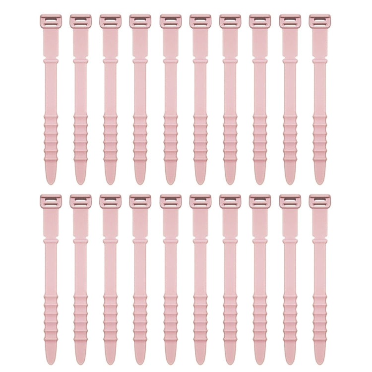 Set 20 avvolgitori cavi in silicone colorati