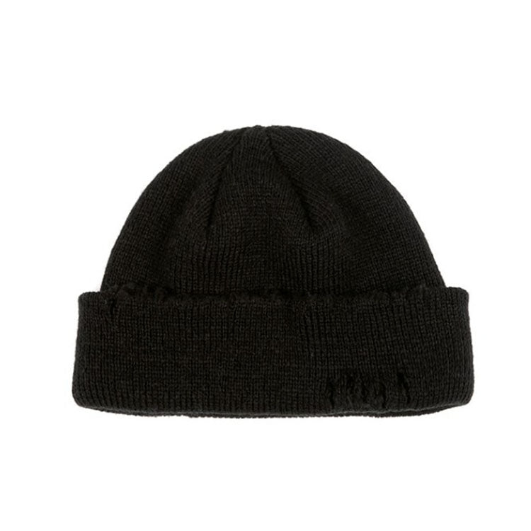 Cappello lavorato a maglia da mendicante strappato Cappello di lana autunno e inverno punk, Green, Black, Grey