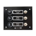 AOS3045 Pannello interruttori Retrofit marino Ciascuno con protezione fusibile indipendente, 3 Groups Shake Switch, 6 Groups Shake Switch