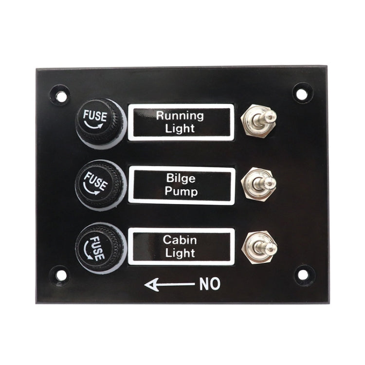AOS3045 Pannello interruttori Retrofit marino Ciascuno con protezione fusibile indipendente, 3 Groups Shake Switch, 6 Groups Shake Switch
