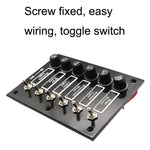 AOS3045 Pannello interruttori Retrofit marino Ciascuno con protezione fusibile indipendente, 3 Groups Shake Switch, 6 Groups Shake Switch