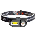 E-SMERTER Lampada frontale di emergenza per esterni con faro di ricarica USB, stile:, Without Battery, Without Battery Indication Version
