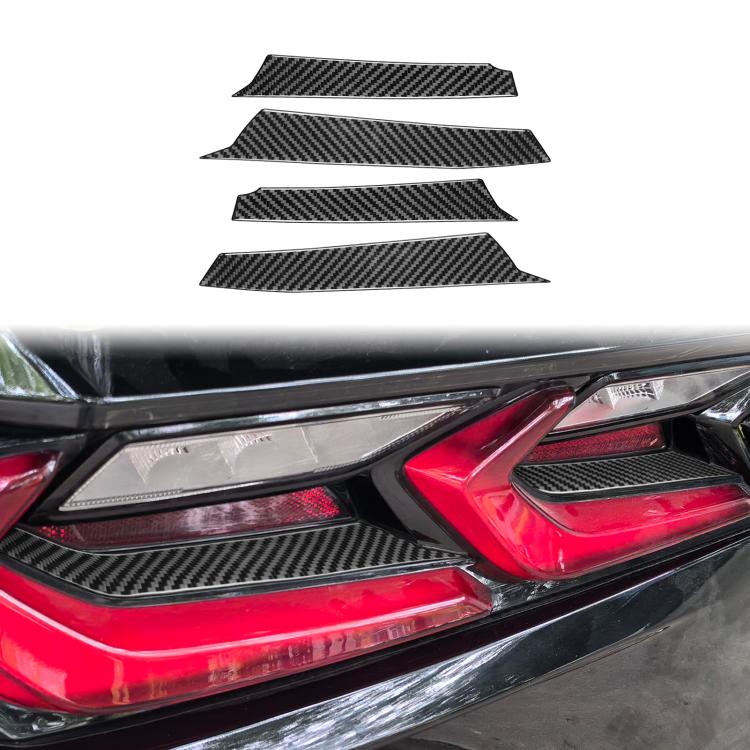 Striscia decorativa per fanali posteriori per Chevrolet Corvette C8, 4 pezzi/set
