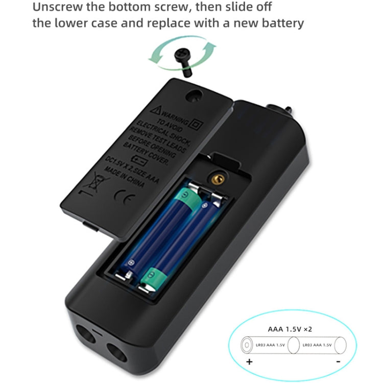BSIDE A1 Dual Mode Smart Handheld Multimetro di tensione per elettricisti con rilevamento ad alta precisione senza batteria, A1