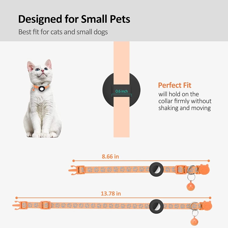 Collare riflettente per gatti compatibile con Airtag