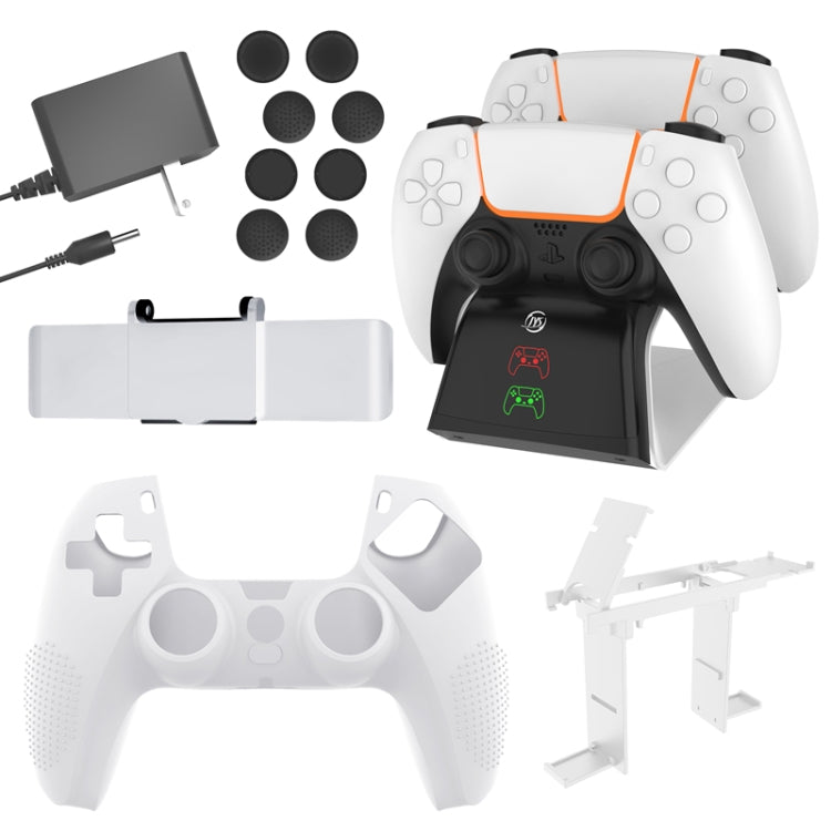 Set accessori 12 in 1 per PS5 in silicone e ABS