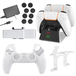 Set accessori 12 in 1 per PS5 in silicone e ABS