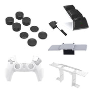 JYS JYS-P5151 Per PS5 12 In 1 Maniglia Caricatore + Tappo bilanciere + Copertura privacy + Copertura in silicone + Set staffa, JYS-P5151