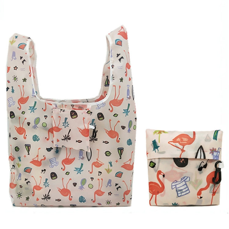 5 PZ M0048 Shopping bag stampata pieghevole portatile, Pink Flamingo, Black Flamingo, Anchor, Ink Flower, Purple Flamingo, Alpaca, Colorful Dog, Flowers, Polar Bear, Pansies, Maple, Unicorn, Lily, Ice Cream, Butterfly, Rose, Elephant, Owl, Cat, Toucan ...