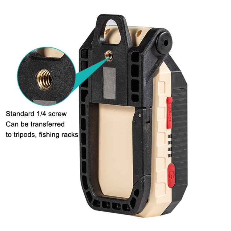 Luce da lavoro COB ricaricabile USB con gancio e magnete