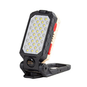 Luce da lavoro COB ricaricabile USB con gancio e magnete