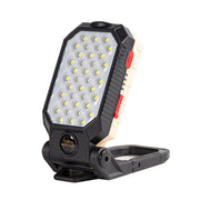 Luce da lavoro COB ricaricabile USB con gancio e magnete