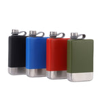 Flacone portatile in acciaio inossidabile 304 da 9 once, Matte Black, Military Green, Blue, Red