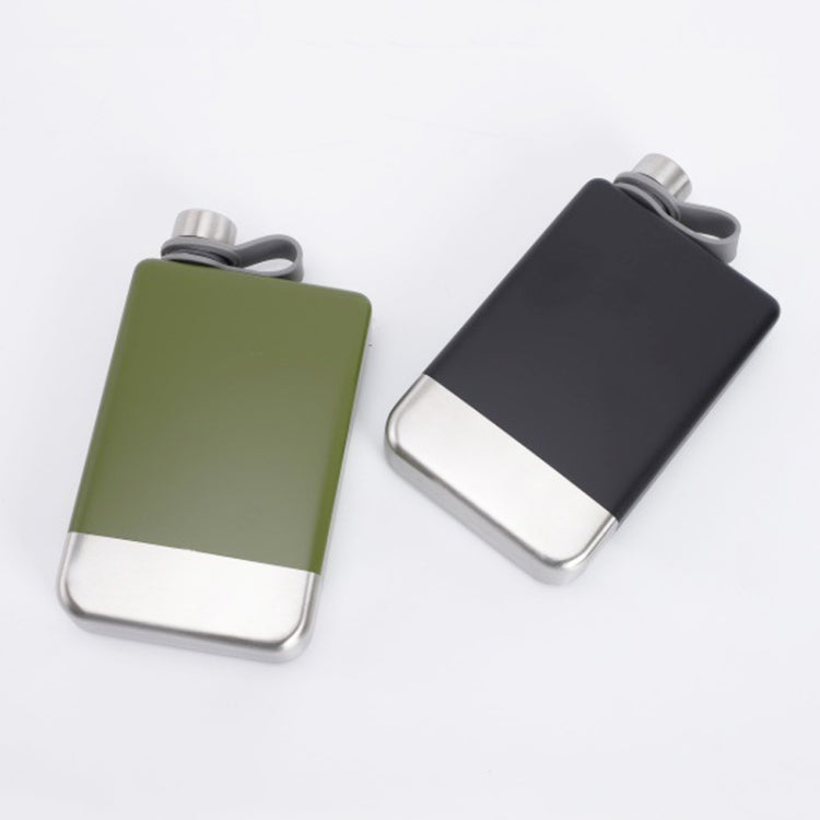 Flacone portatile in acciaio inossidabile 304 da 9 once, Matte Black, Military Green, Blue, Red