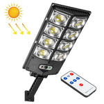 Luce LED solare a doppia fila con sensore e telecomando