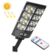 Luce LED solare a doppia fila con sensore e telecomando