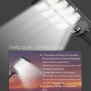 Luce LED solare a doppia fila con sensore e telecomando