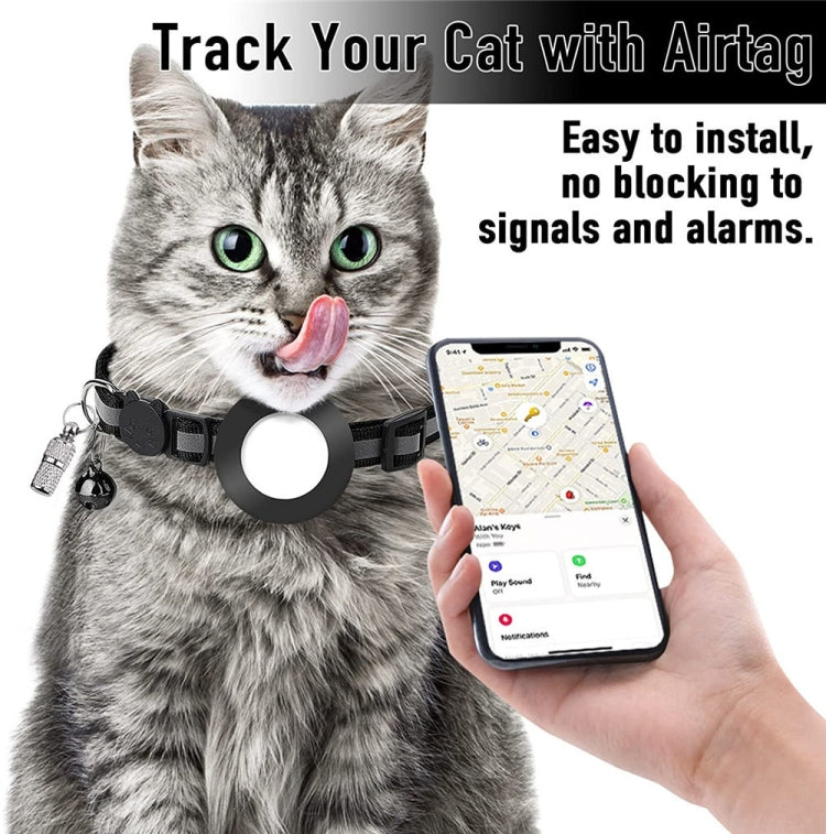 Collare con indirizzo per animali compatibile Airtag