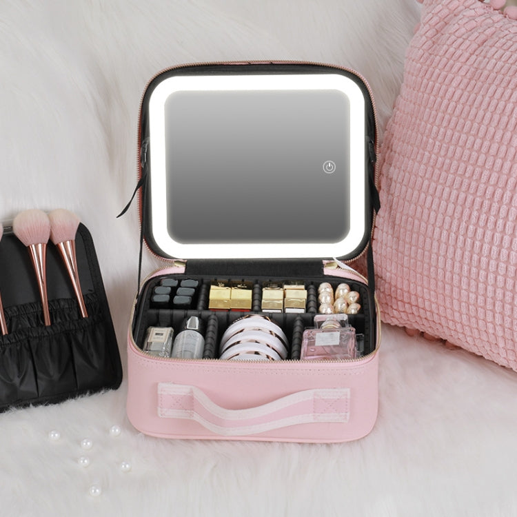 Borsa trucco portatile con luce LED e batteria 2000mAh