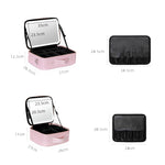 NICELAND TM1060 Grande capacità con borsa per il trucco della lampada portatile, Small Pink, Small Black, Large Pink, Large Black