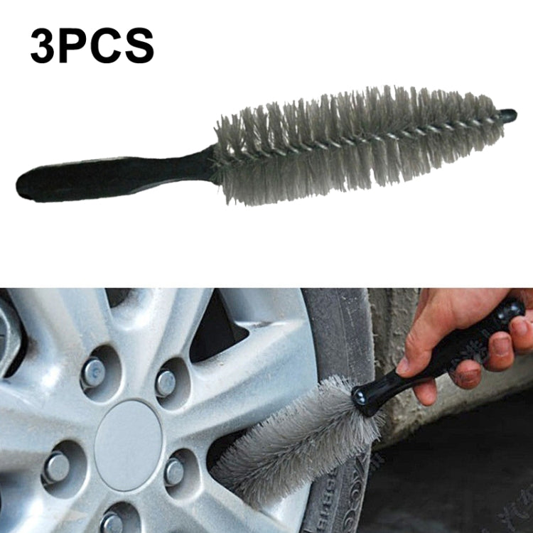 3 spazzole per tappetini per tappetini per auto, stile:, DM-08 Pointed Brush, DM-093 Large U-shaped Brush, DM-118 Double Twisted Wire Brush