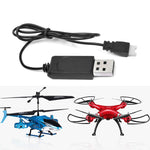 Cavo di ricarica USB da 10 pezzi 3,7 V 350 mAh presa aria-aria senza protezione per drone