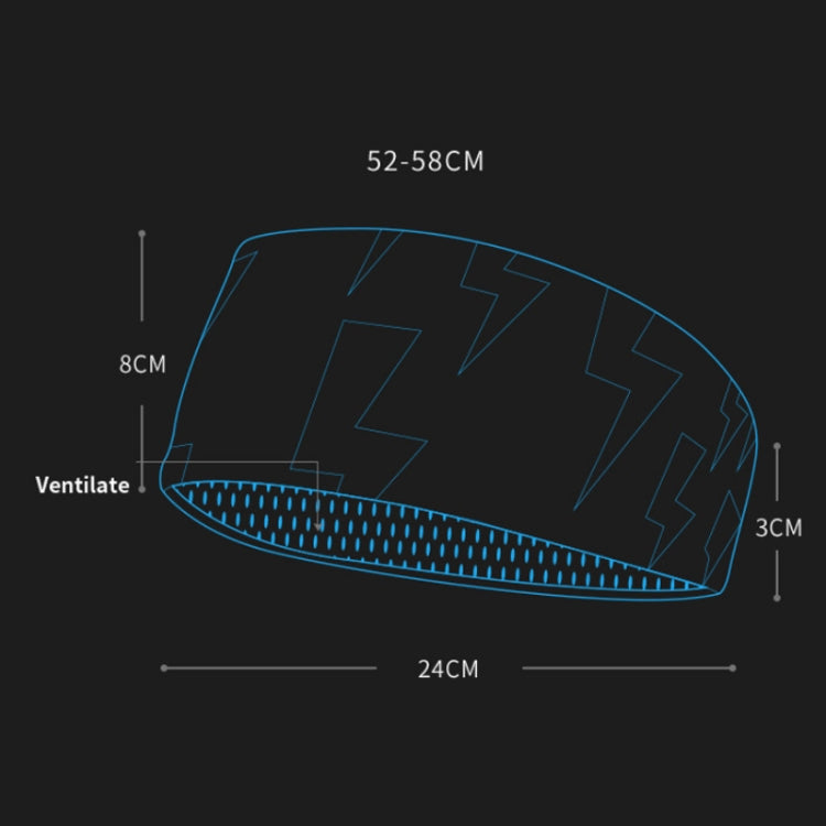 Fascia per il sudore sportiva Fascia antitraspirante per il fitness, Lightning Black, Classic Black, Temperament Gray, Dark Gray, Striped Gray
