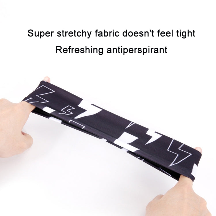 Fascia per il sudore sportiva Fascia antitraspirante per il fitness, Lightning Black, Classic Black, Temperament Gray, Dark Gray, Striped Gray