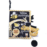 Tail Cloth Book Baby Enlightenment 3D Early Education Libro di stoffa, Ocean, Jungle, Dinosaur, Tropical Rain Forest, Mermaid, Farm, Black and Yellow Ainmal, Black and White Jungle, Black and White Farm