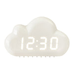 1966 Sveglia da comodino a LED ad attivazione vocale a forma di nuvola, White, Blue