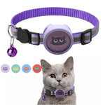 Collare riflettente con campana per AirTag animali