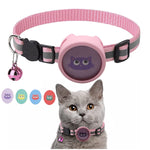 Collare riflettente con campana per AirTag animali
